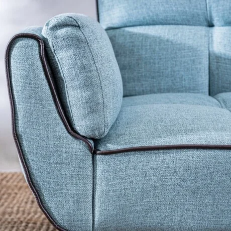 Sofá Cama Frida 3 Cuerpos - Azul en Azul - Sillones y sofás, Uruguay | Aihaus, vista 2