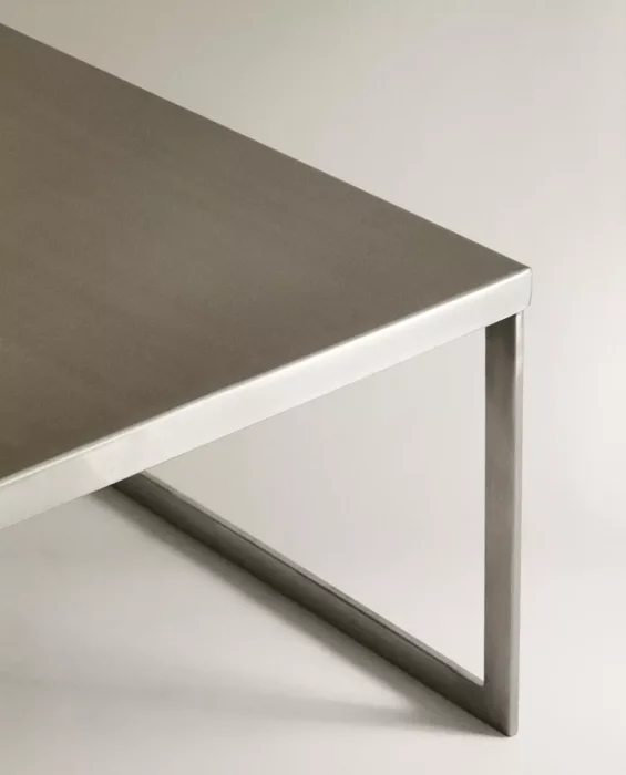 MESA AUXILIAR CUADRADA INOX en Gris - Mesas de living, Uruguay | Zara Home, vista 4