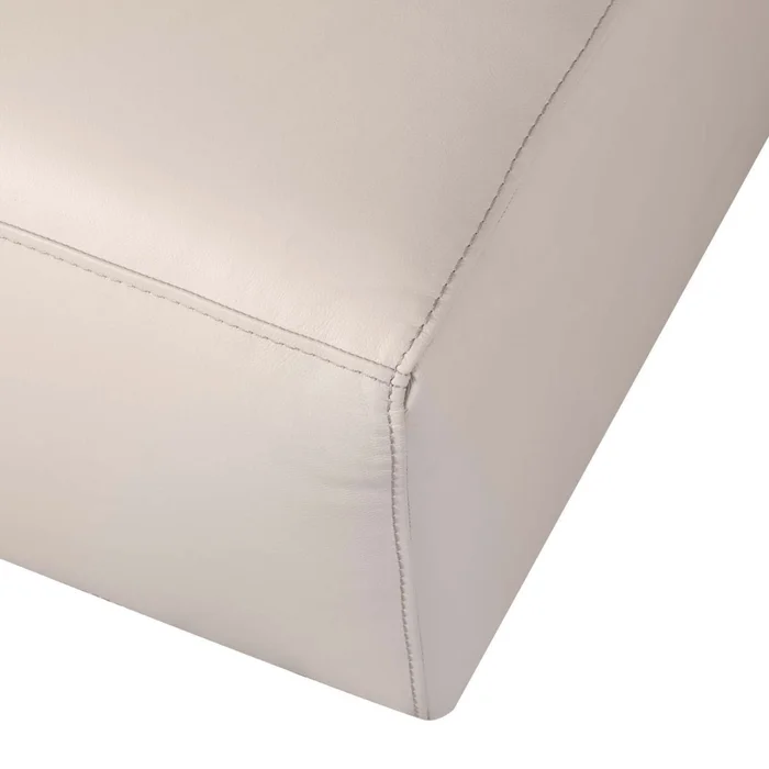 Sofa Con Chaise Más De 4 Cuerpos Cuero-y-madera Natural-beige Loft Arena en Beige - Sillones y sofás, Uruguay | Divino, vista 6