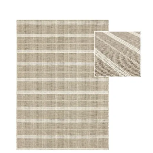 Alfombra INDY Líneas Crema -Beige en Alfombra INDY Líneas Crema -Beige - Textiles, Uruguay | Finkel