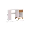 ESCRITORIO PRATA 1 CAJON  2806 BFN OFF WHITE/ FREIJO (NUEVO) - Escritorios y sillas de escritorio, Uruguay | Rosas Hermanos, vista 2 de 3