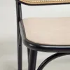 Butaca Doriane madera maciza - olmo acabado lacado negro y asiento de tela en Negro - Butacas, banquetas y puffs, Uruguay | Kavehome, vista 4 de 9