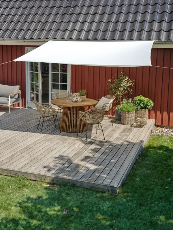 Toldo vela HOLD-AN A250xL300 blanco en Blanco - Muebles para el exterior, Uruguay | JYSK