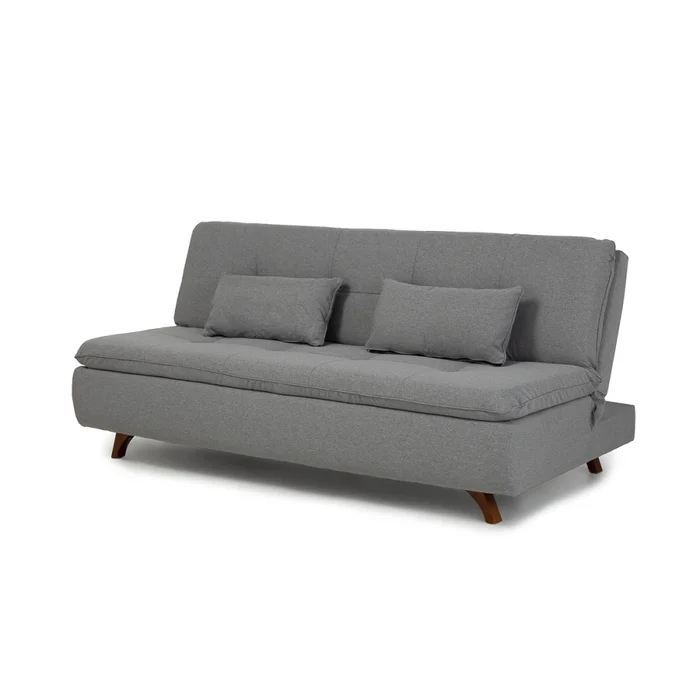 Sofá Cama Maira - Tela Rústica - 9910 (Lino Gris) en Gris - Sillones y sofás, Uruguay | NYR