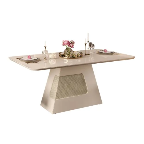 Mesa de Comedor Dala - Blanco en Blanco - Mesas de comedor, Uruguay | Nario Hogar