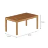 Mesa de Patio Madera de Teca - Caraíva 160 en Madera natural - Muebles para el exterior, Uruguay | Rústico Hogar, vista 4 de 4