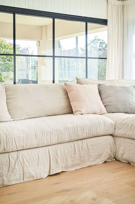 SILLON ALMA RINCONERO XXL - LINO CRUDO en Blanco - Sillones y sofás, Uruguay | La Iberica, vista 4