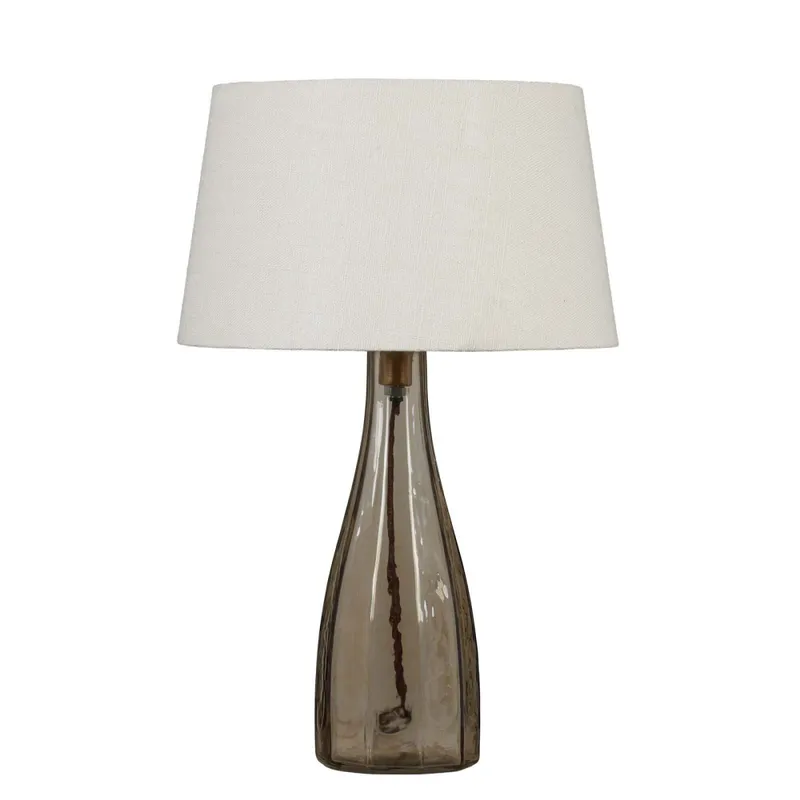 Lámpara De Mesa Bottle Vidrio Gris Gris en Gris - Lámparas de mesa, Uruguay | Divino
