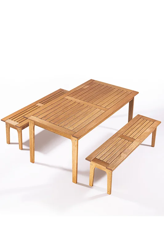 BANCO CHURRASQUEIRA 140x37x43CM JATOBA en Madera natural - Muebles para el exterior, Uruguay | Vinibel, vista 5