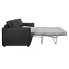 SOFA CAMA 2 PLAZAS - TAPIZADO EN SINTETICO NEGRO en Negro - Sillones y sofás, Uruguay | Champagne Home, vista 1 de 5