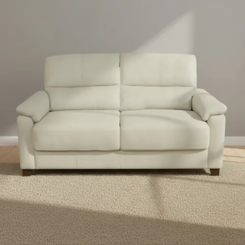 Sofa 2 Cuerpos Cuero-100-natural Natural-beige Venecia Crudo en Blanco - Sillones y sofás, Uruguay | Divino