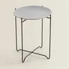 MESA AUXILIAR REDONDA D41/H52CM MADERA BLANCA en Blanco - Mesas de arrimo, Uruguay | Koz, vista 3 de 4