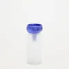 Jarrón Kelse de vidrio transparente y azul 30,5 cm - Jarrones, Uruguay | Kavehome, vista 1 de 3