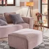 Reposapiés Blok 90 x 70 cm - pana rosa en Rosa - Butacas, banquetas y puffs, Uruguay | Kavehome, vista 3 de 6