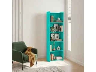 Biblioteca 4 estantes TURQUESA en Rústico - Bibliotecas, Uruguay | Quesal, vista 21