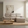 Rinconera Owen - Tela Microfibra - Chaise derecho - 12072 (Beige) en Beige - Sillones y sofás, Uruguay | NYR, vista 2 de 6
