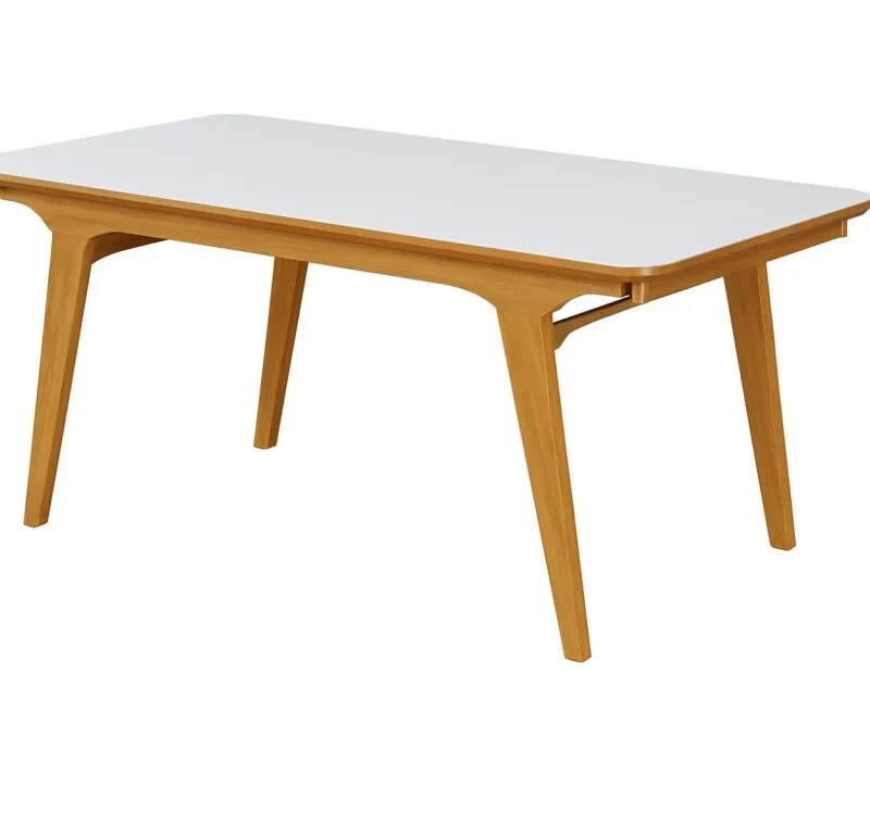 Mesa Extensible LARGA 1.37m Vidrio Off White en Multicolor - Mesas de comedor, Uruguay | Finkel