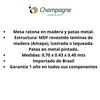 MESA CENTRO TRIANGULAR - BASE GRAFITO - MADERA ROBLE CLARO en Madera natural - Mesas de living, Uruguay | Champagne Home, vista 4 de 5