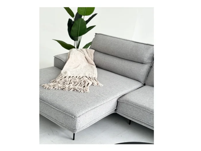Sofá con Chaise MARIUS Gris en Gris - Sillones y sofás, Uruguay | Finkel, vista 3