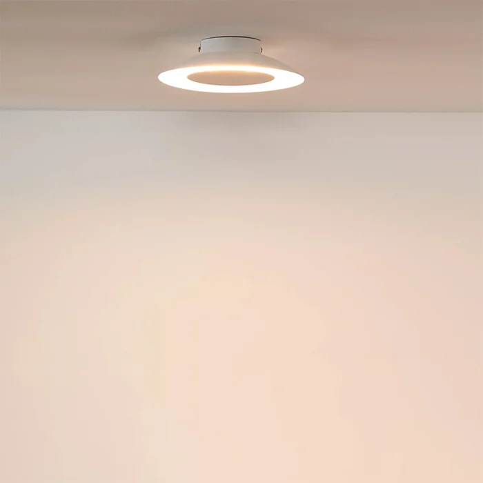 Luminaria de Techo Aruba Ø25cm Blanco en Blanco - Lámparas colgantes, Uruguay | Serlux, vista 3