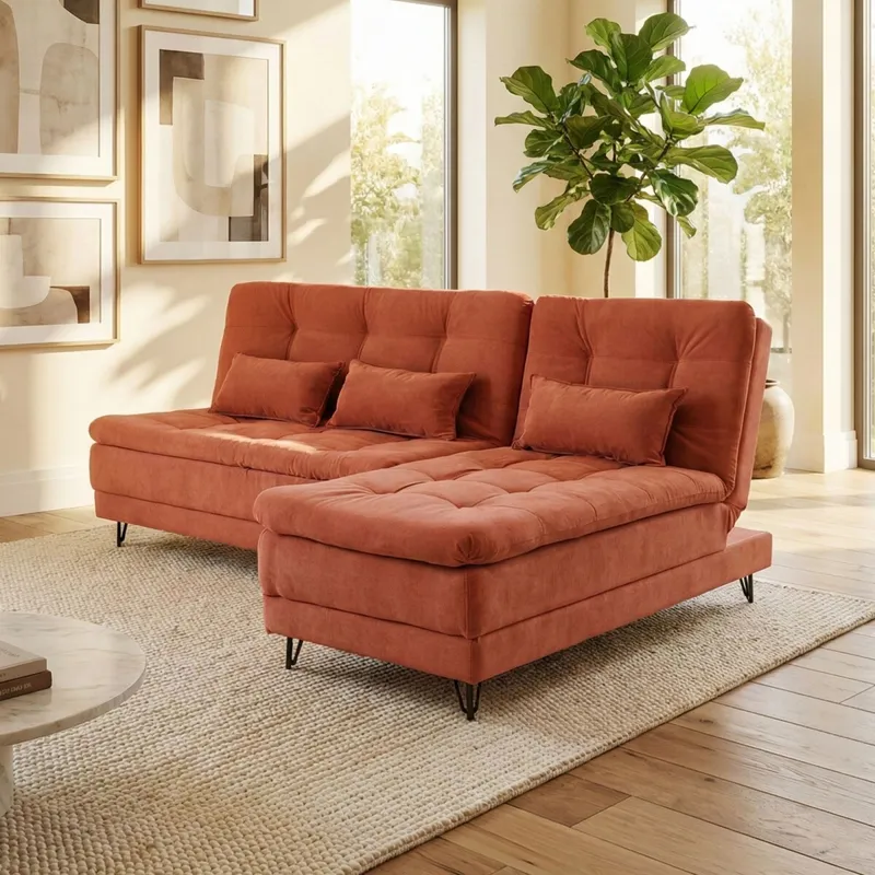 Sillón Cama con Chaise Izquierdo y derecho - Nice - Chumbo Steel en Gris - Sillones y sofás, Uruguay | Rústico Hogar