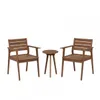 Set de Silla de Patio con Apoyabrazos Caraíva en Teca + Mesa Auxiliar en Marrón - Muebles para el exterior, Uruguay | Rústico Hogar, vista 1 de 5