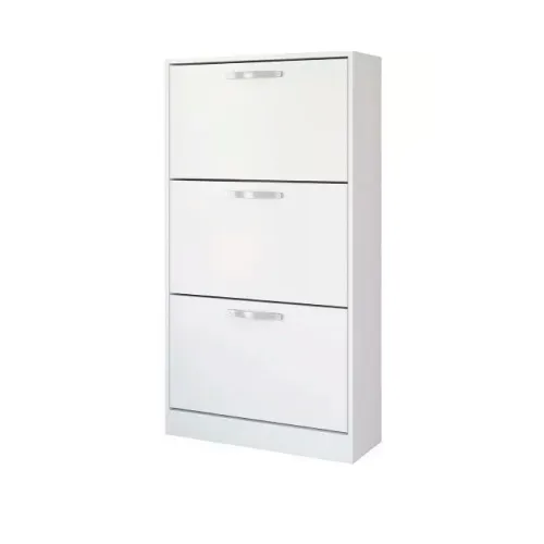 Zapatera Mueble 3 Puertas Dormitorio Blanco 051666 en Blanco - Cómodas, Uruguay | Soy Hogar