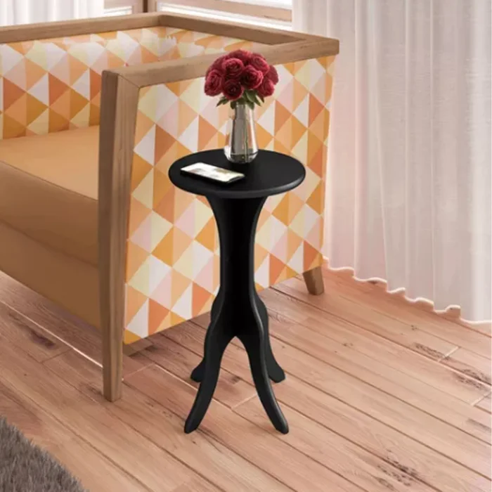 Mesa De Apoyo Mesa Ratona Diseño Elegante Moderno Mdp Negro en Negro - Mesas de living, Uruguay | Soy Hogar, vista 2