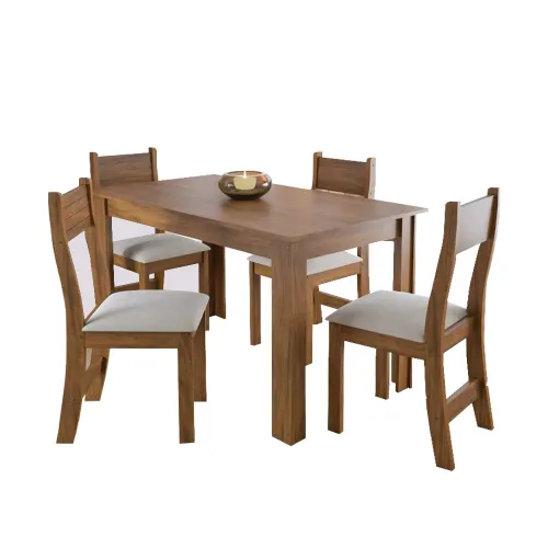 Juego De Comedor 4 Sillas Mesa Rectangular - Mesas de comedor, Uruguay | Soy Hogar