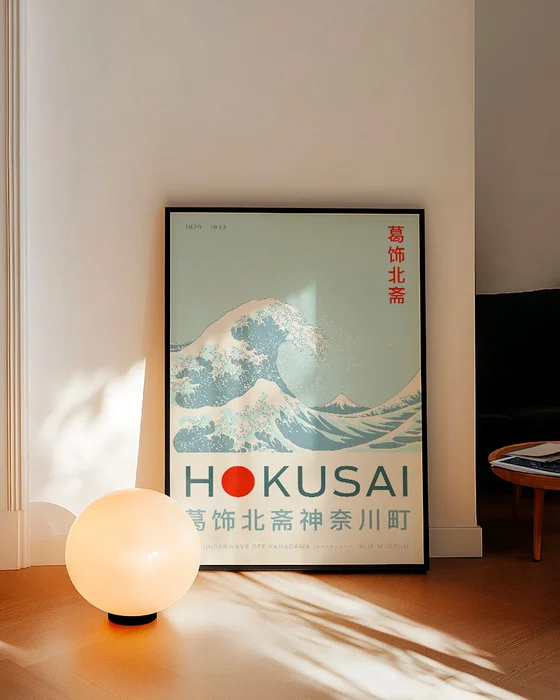 Hokusai - Kanagawa en Multicolor - Láminas, Uruguay | La Cuadrería, vista 2
