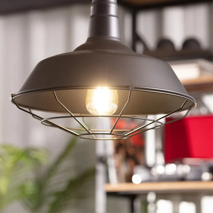 Lámpara Colgante Vintage Reja ø 36 cm en Negro - Lámparas colgantes, Uruguay | Serlux, vista 7