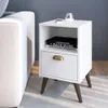 Mesa De Luz Living Dormitorio 1 Cajon Auxiliar Mesita - Mesas de luz, Uruguay | Muebles Express, vista 2 de 2