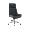 Asiento Gerencial Alto Madera-y-pu Negro Zen en Negro - Escritorios y sillas de escritorio, Uruguay | Divino, vista 2 de 4