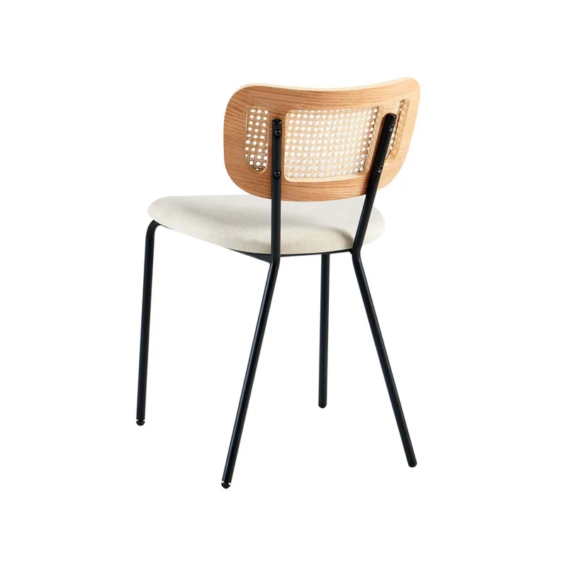 Silla De Comedor Rattan-y-metal Natural-beige Brisa en Madera natural - Sillas, Uruguay | Divino, vista 6