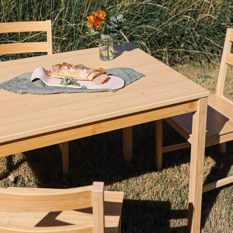 Juego Comedor Nápoles (Incluye Mesa + Sillas) - Muebles, Uruguay | Uruguay Bamboo, vista 3