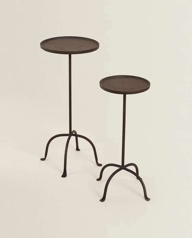 MESA AUXILIAR METAL ENVEJECIDO - Mesas de living, Uruguay | Zara Home, vista 3