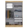 Ropero 2 Puertas Corredizas Mdp 2 Cajones 6 Estantes Blanco - Roperos y placares, Uruguay | Muebles Express, vista 2 de 4