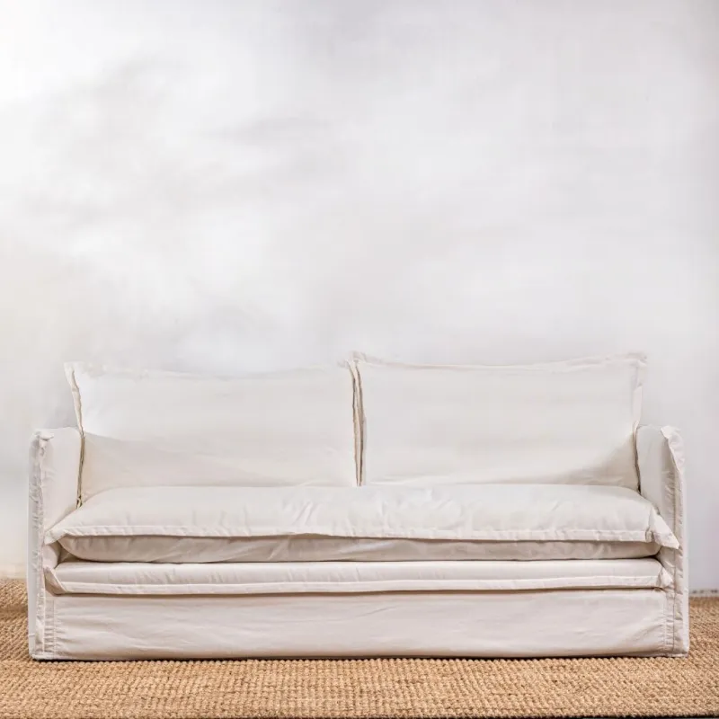 Sillón Noa 3 Cuerpos Blanco en Blanco - Sillones y sofás, Uruguay | Aihaus