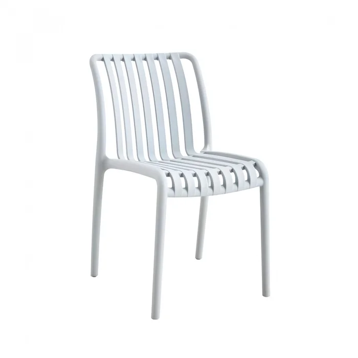Silla de Exterior Omega - Blanco Tiza en Blanco - Muebles para el exterior, Uruguay | Rústico Hogar, vista 2