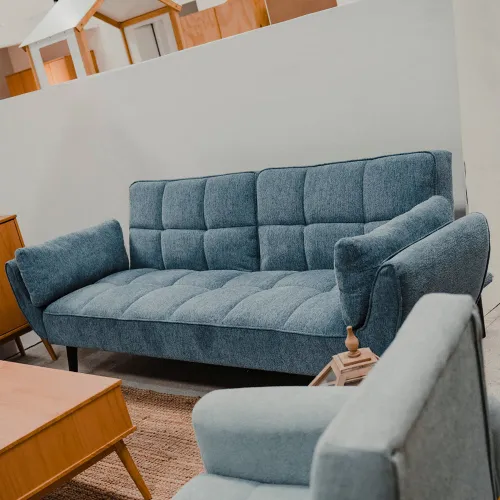 Sillón Cama 3 cuerpos Helen Azul en Azul - Sillones y sofás, Uruguay | Ecowood