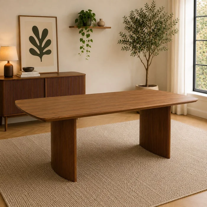 MESA DE COMEDOR CHANDLER marron CUADRADO/A en Marrón - Mesas de comedor, Uruguay | Viasono, vista 2