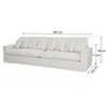 Sofá 4 Cuerpos Tela Natural-beige Marbella Crudo en Blanco - Sillones y sofás, Uruguay | Divino, vista 6 de 6