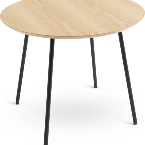 Mesa auxiliar NYBO Ø55 color roble/negro en Roble/negro - Mesas de arrimo, Uruguay | JYSK