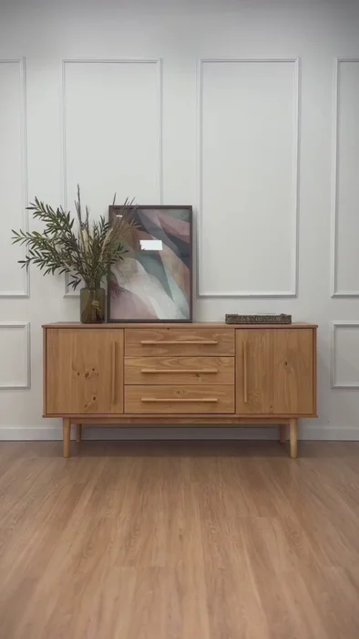 Aparador Buffet 145CM Trega - Madera Maciza en Madera natural - Aparadores y recibidores, Uruguay | Balton, vista 3
