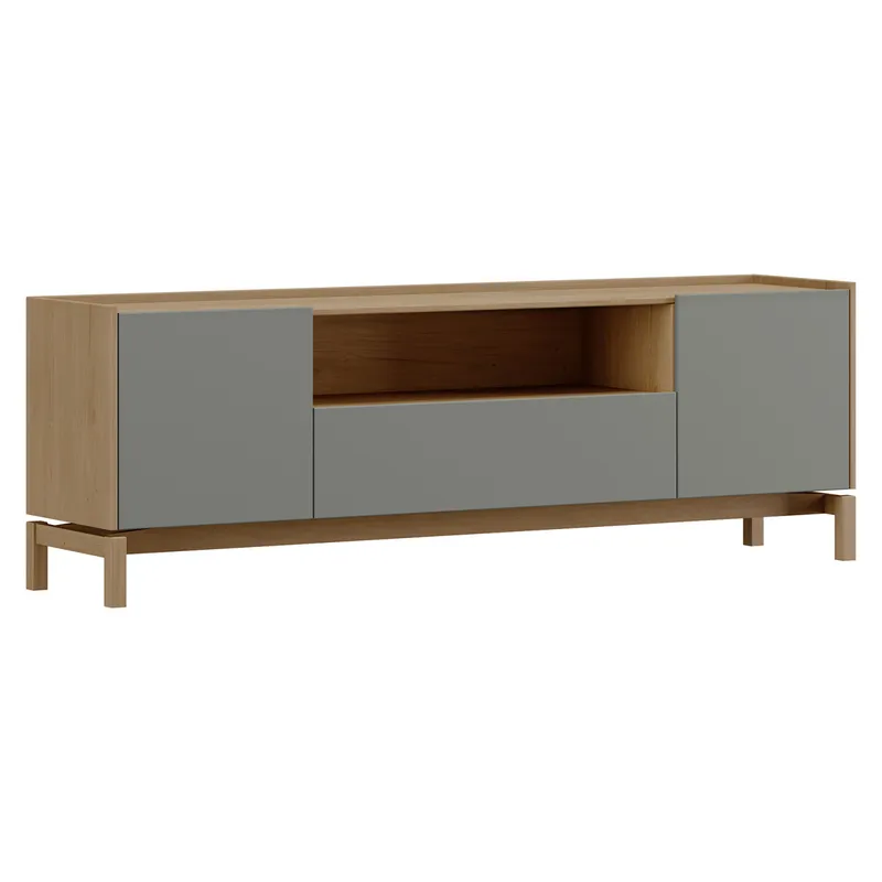 FINESTRA - RACK 2 PUERTAS 1 CAJON BARCELONA 2154VZ - Muebles para TV, Uruguay | Alfa Ventas