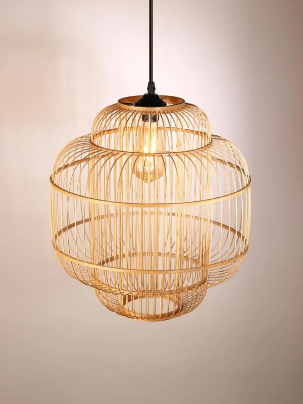 LÁMPARA TECHO SAMUI en Madera natural - Lámparas colgantes, Uruguay | HomeTouch, vista 3