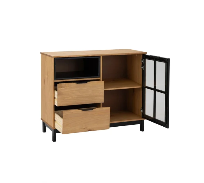 Aparador Bargueño Rack Living Comedor Madera Línea Denver en Madera natural - Muebles para TV, Uruguay | Ecowood, vista 10