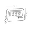 Foco LED LEDVANCE Compact IP65 10W CCT Blanco en Blanco - Lámparas colgantes, Uruguay | Serlux, vista 6 de 7