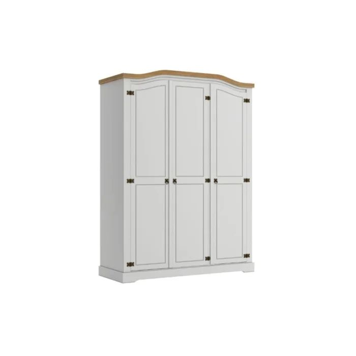 Ropero Mexicano 3 Puertas Blanco 100% Madera - Roperos y placares, Uruguay | Albanés