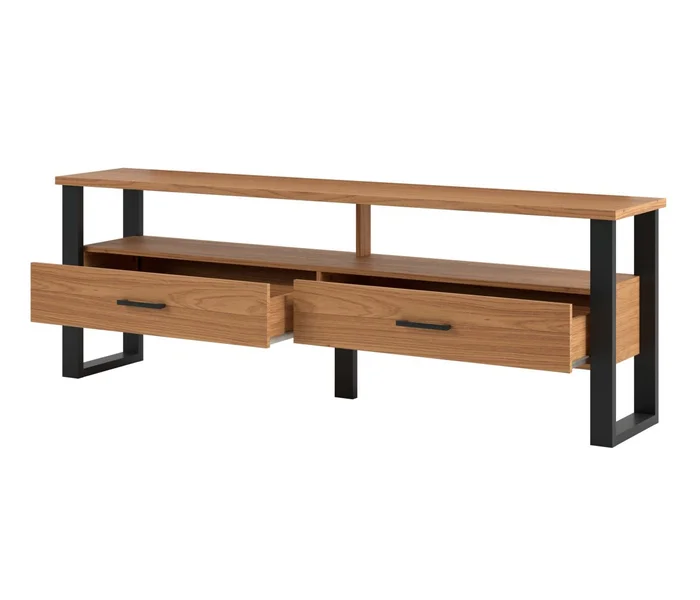 Rack para tv F42 180CM Industrial 100% MDF - Linea Factory en Marrón - Muebles para TV, Uruguay | Balton, vista 3